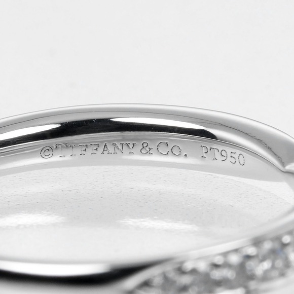 TIFFANY Silver Diamond Ring - Picture 4 of 9